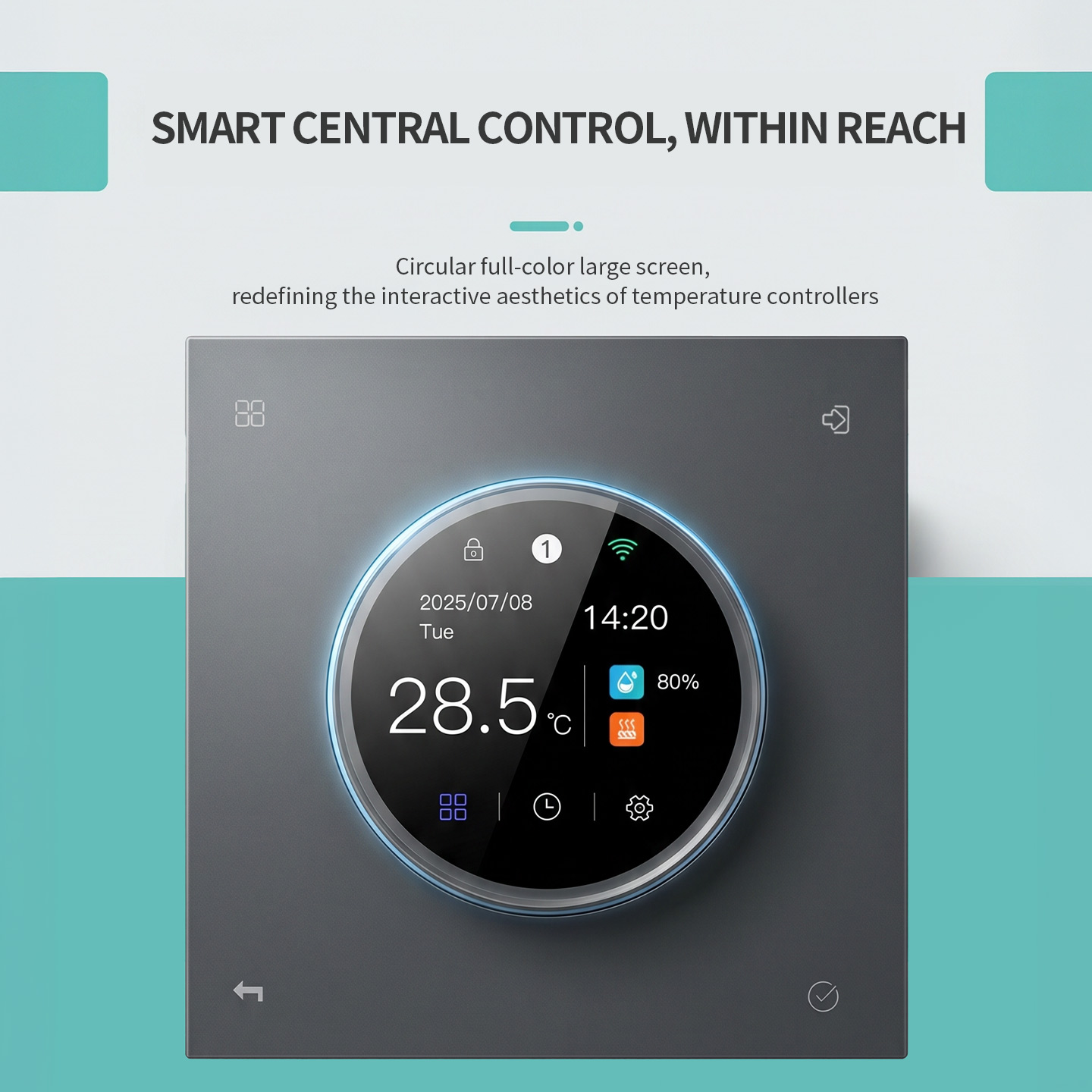 SDM8 Color Screen Knob Thermostat