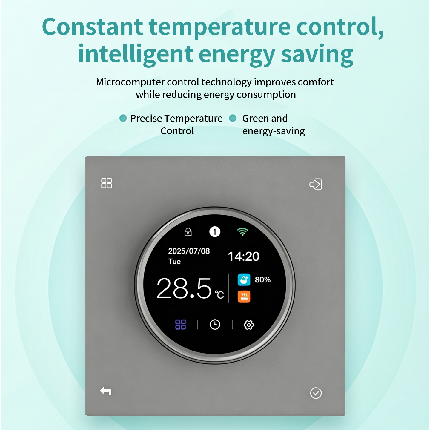 SDM8 Color Screen Knob Thermostat