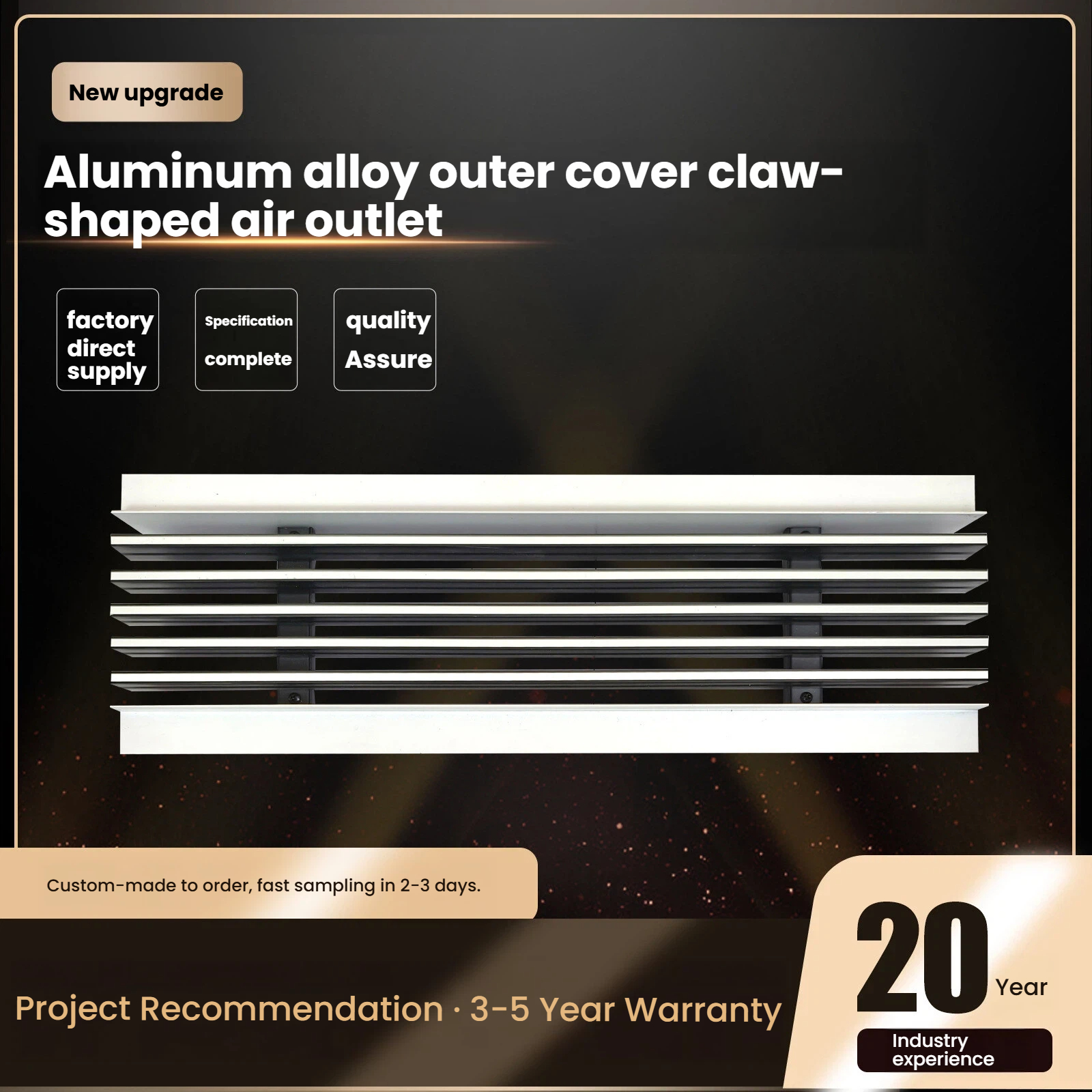 Custom Length Linear Slot Air Diffuser