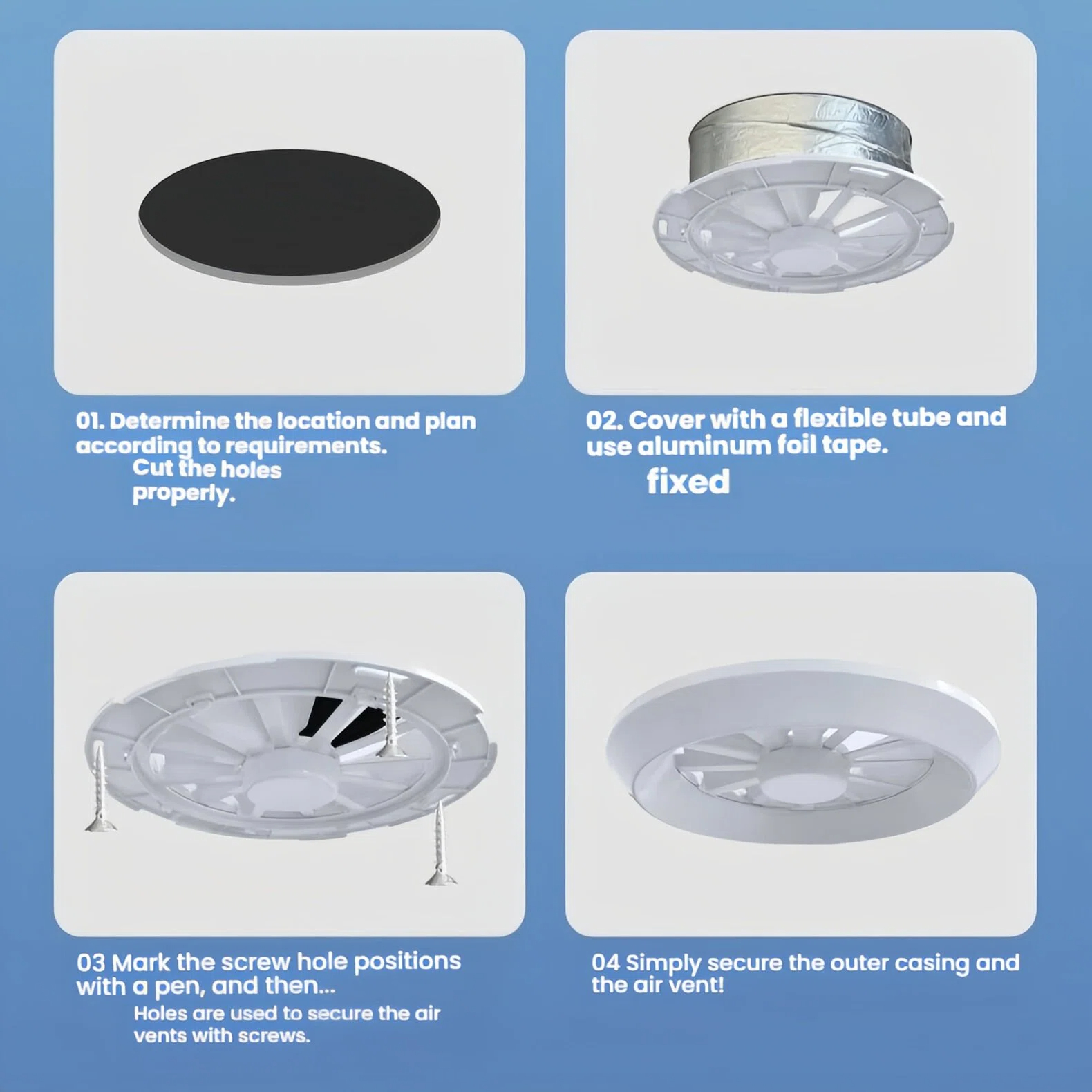 Round Swirl Air Diffuser