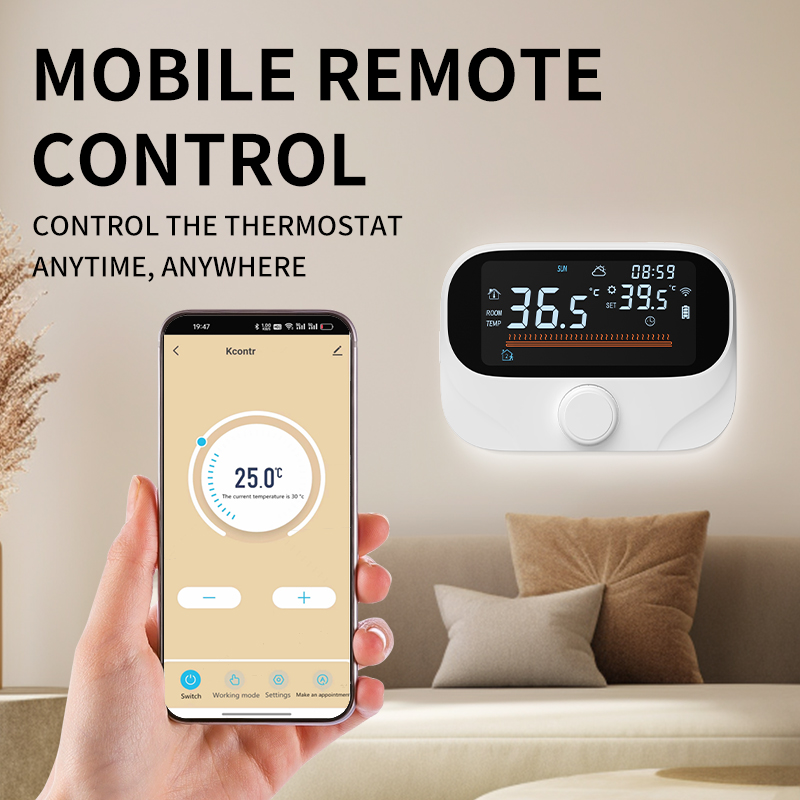 Tuya WiFi Smart Thermostat with °C/°F Switchable Display