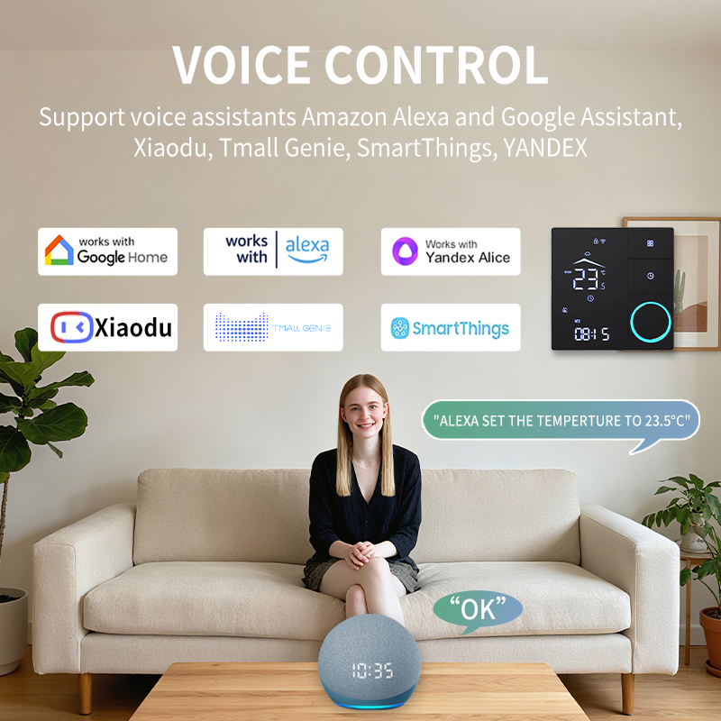 SDM9 LED Knob-Operated Thermostat