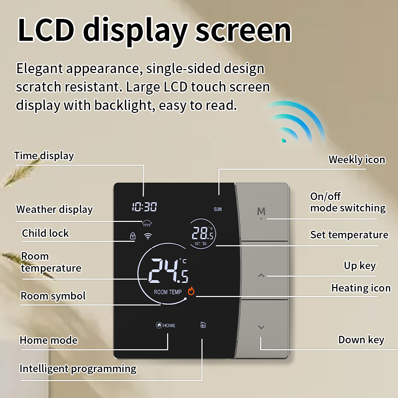 SDM6 LED Button Thermostat