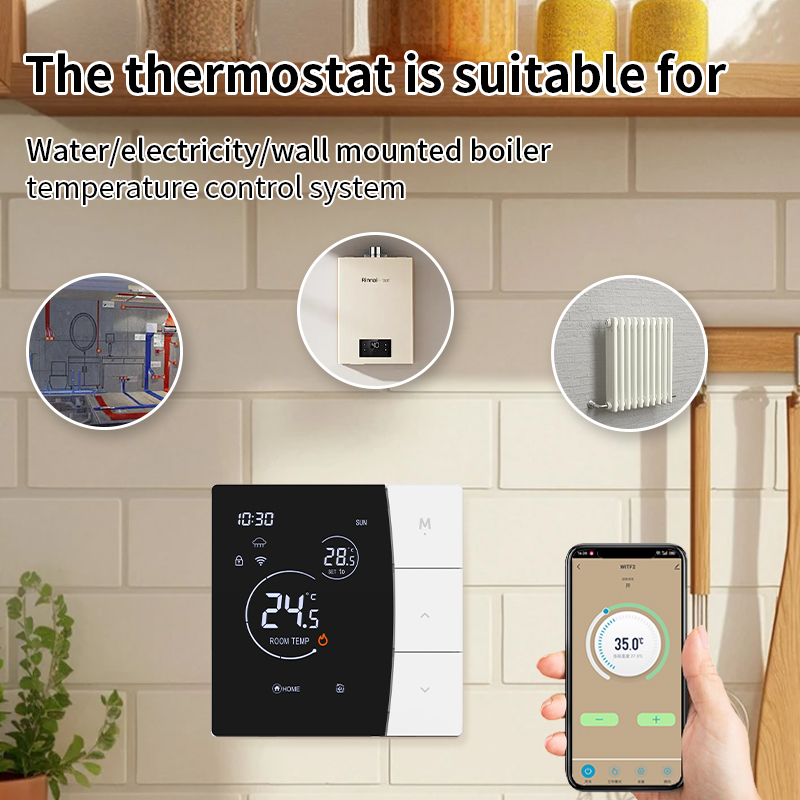 SDM6 LED Button Thermostat
