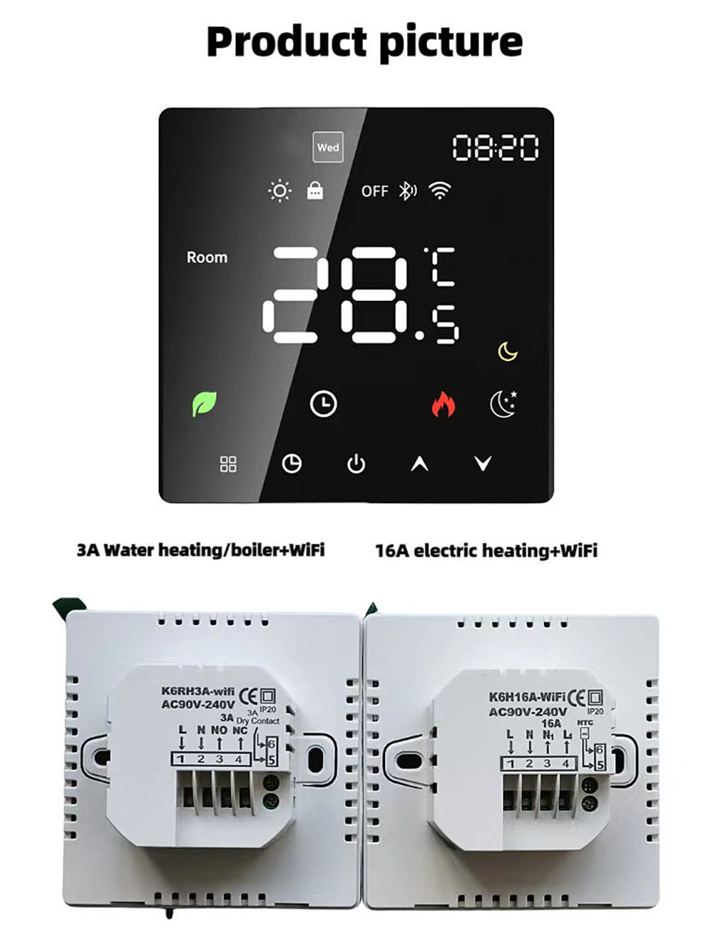 Model K6 Touch WiFi Thermostat